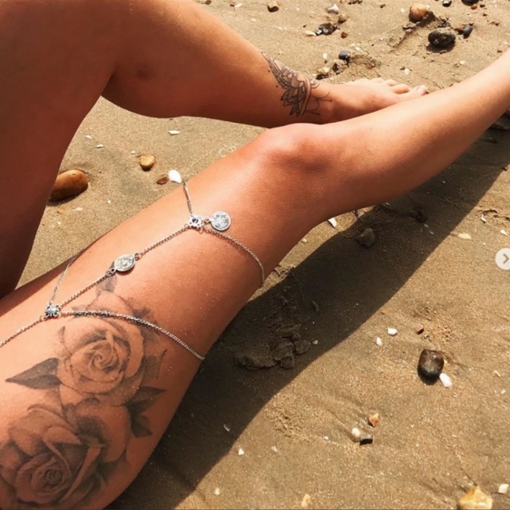 🎟️Boho layered coin thigh body chain - Picture 8 of 10